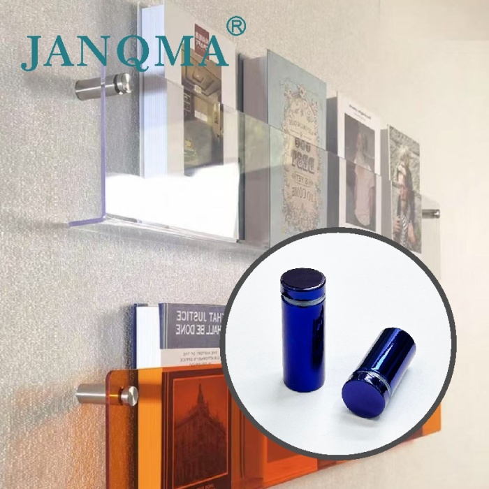 Глянцевый синий винт знака из нержавеющей стали