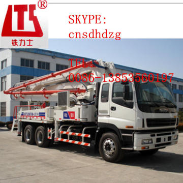 for sale 37m hongda best quality concrete pump truck with boom