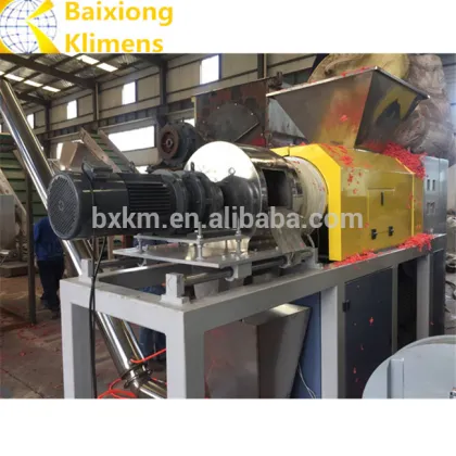 500KG/H plastic PP PE film screw press machine/squeezing dryer machine