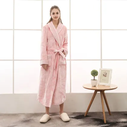 Women's Luxury Flannel Robe - Wholesale Bathrobes & Pajamas