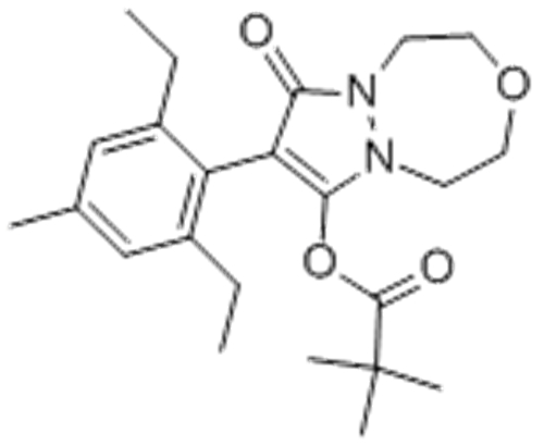 Propanoic acid,2,2-dimethyl-,8-(2,6-diethyl-4-methylphenyl)-1,2,4,5-tetrahydro-7-oxo-7H-pyrazolo[1,2-d][1,4,5]oxadiazepin-9-ylester CAS 243973-20-8