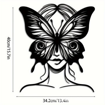 Elegancka żelazna grafika ścienna z nowoczesną linią