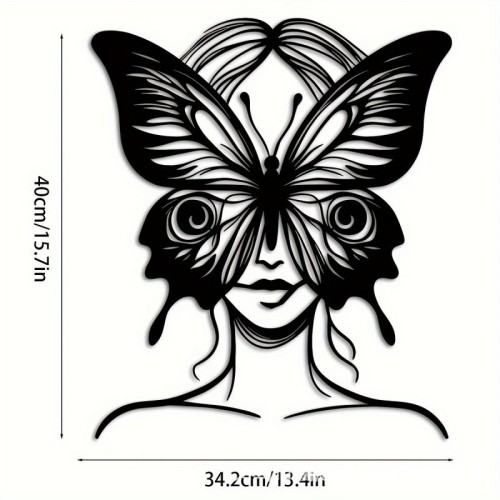 Elegancka żelazna grafika ścienna z nowoczesną linią