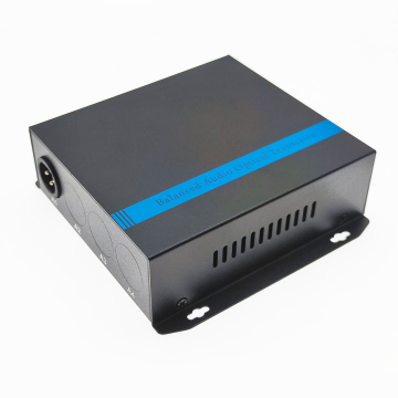Yunvo 1/2/4CH XLR Audio to Fiber Converter Over Single Fiber 20km FC/SC