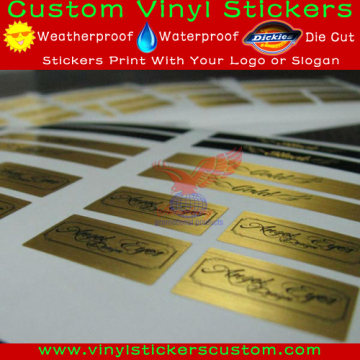 Strong Adhesive Gold Foil Bronze Sticker