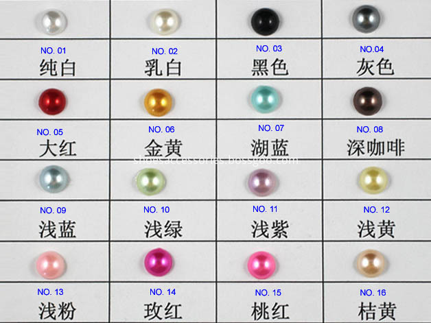 color chart of pearl