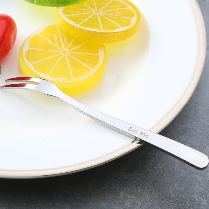 Bar hotel Stainless mini cake fruit fork