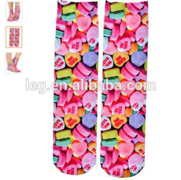 sublimation print crew socks
