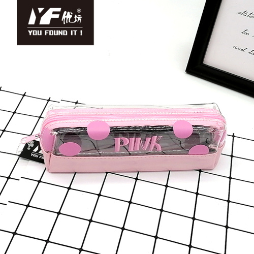 Pu Pencil Case Custom fashion color style pencil case Manufactory