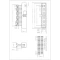 2.54mm Pitch 2.54mm dual row box header SMT Add Housing Manufactory