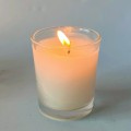 White Glass Tumbler Candle with Extended Burning Time