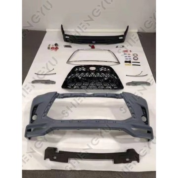 Car Body Kit for Highlander 2015-2017 Upgrade to Lexus Model - Front and Rear Bumper Assembly with Grille