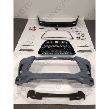 Car Body Kit for Highlander 2015-2017 Upgrade to Lexus Model - Front and Rear Bumper Assembly with Grille