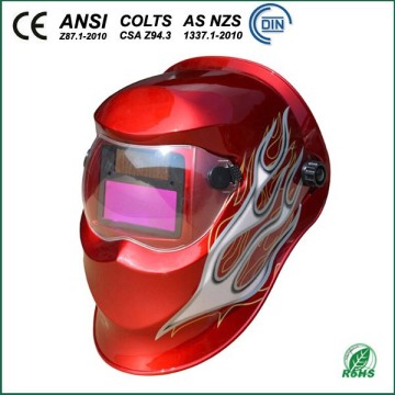 WH0906B Red Auto Darkening Welding Headpiece