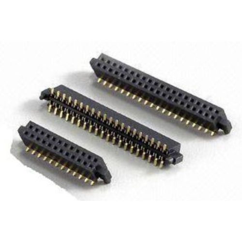 1.27mm Female Header Dual Row SMT With Post