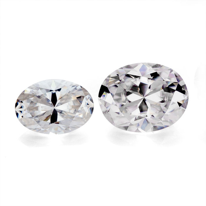 Moissanite DEF VVS เจียระไนทรงวงรีขนาด 8x10 มม