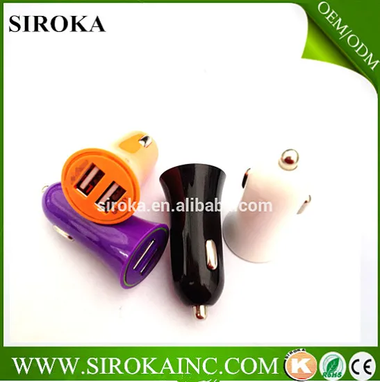 Competitive Price Good Quality dual 3100ma Car Charger With ce rohs fcc approved