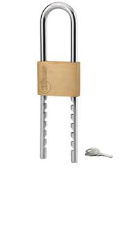 Brass Padlock with Adjustable Shackle