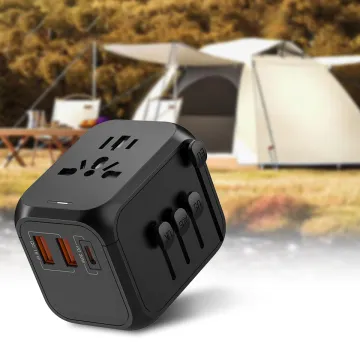 World Fast Charging Universal Travel Power Adapter with 3 USB and 1 Type C