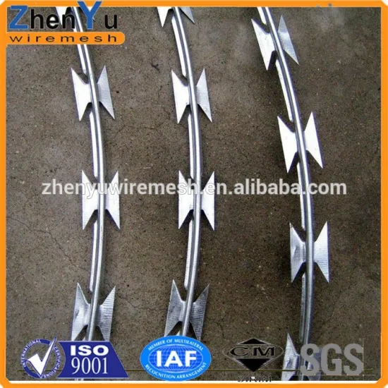 Alibaba China factory concertina razor wire, razor wire fencing, razor barbed wire