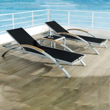 Stylish Aluminum Chaise Lounge for Outdoor Spaces