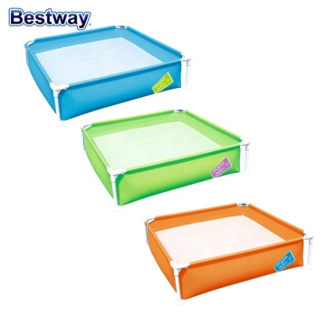 Durable Rectangular Metal Frame Children's Swimming Pool