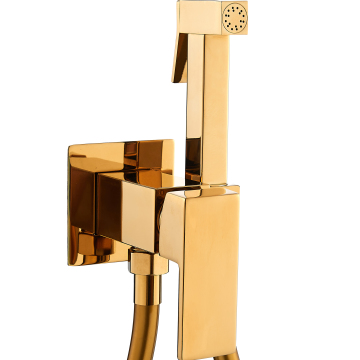 Portable Jet Fresh Water Shower Holder Set - Brass Handheld Shattaf Kit for Toilet Bidet Spray