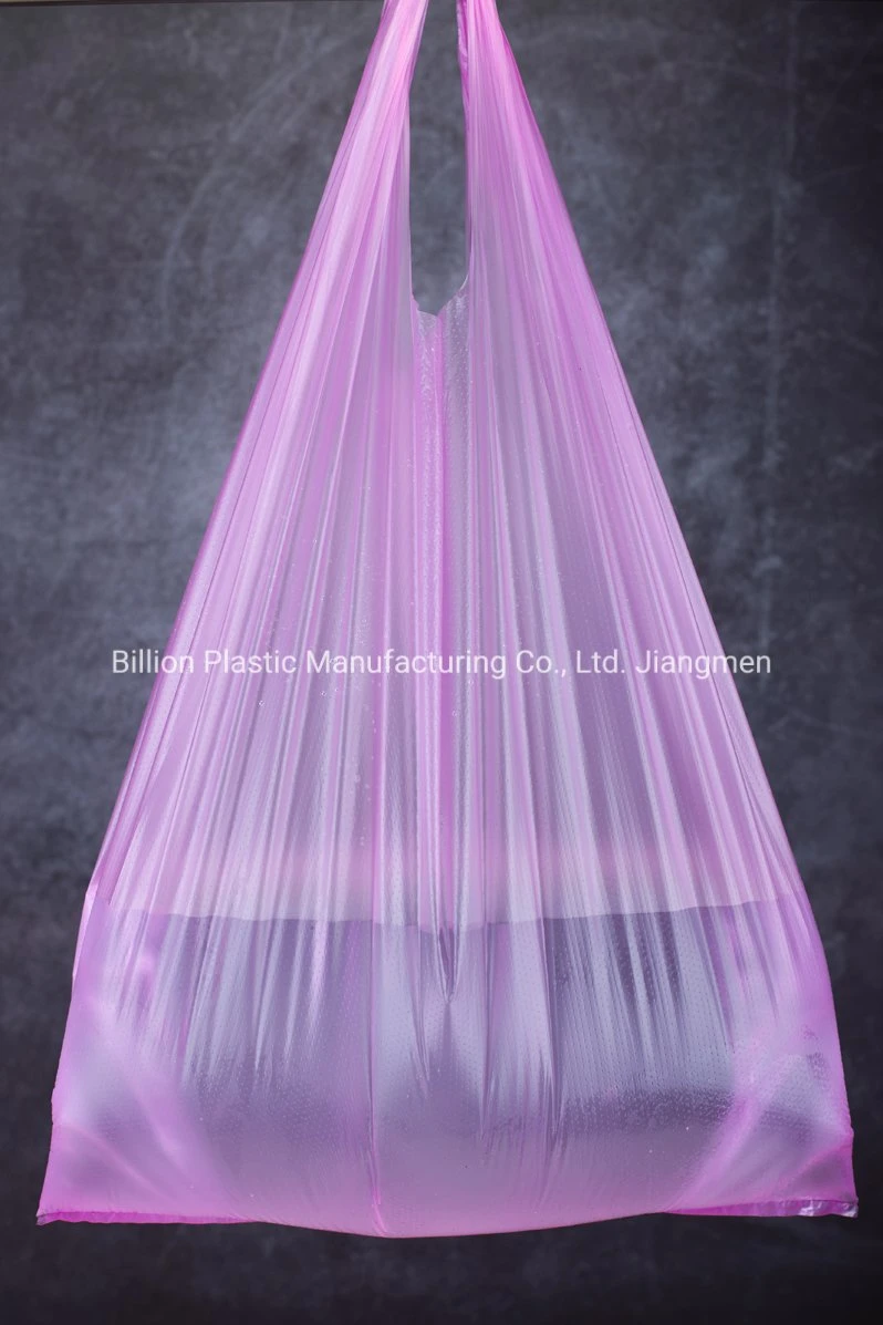 High Density Polyethylene Shopping Carrier T Shirt Bags