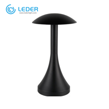 LEDER 7W Черный грибной столбиковый светильник