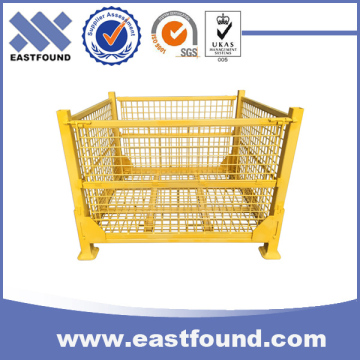 Large Welded Wire Mesh Folding Crate/Collapsible Gitterbox/Stillage