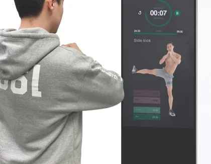 43 Inch LCD Yoga Mirror Display Gym Smart Fitness Mirror