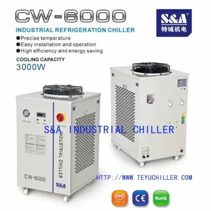 CW-6000 water chiller with compressor refrigeration