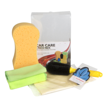 6pcs Car Wash Kit with PVC Box - Microfiber Interior & Exterior Cleaning Kit