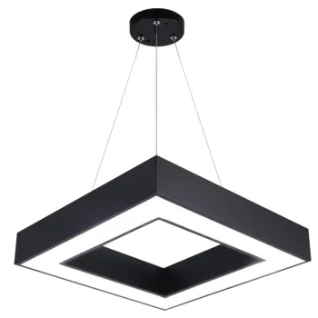 Modern Square Commerce LED Ceiling Light Chandelier for Indoor Office Lighting