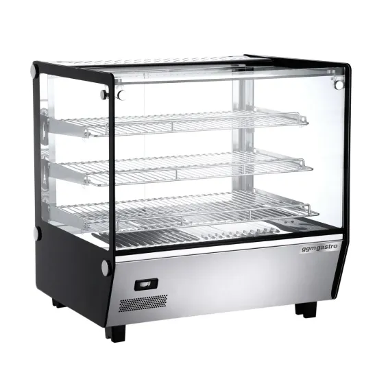 CE Approved Hot Sale Warmer Display Showcase Commercial Electric Curved Table Food Warmer Display Windows Stainless Steel Frame Food Warmer Showcase Thvnr120