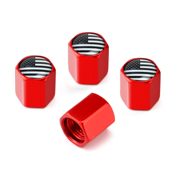 4Pcs/Set Zinc Alloy Skull Style Tire Valve Caps for Cars