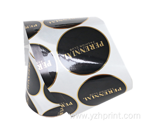 Black Sticker Labels Custom Round Label Stickers