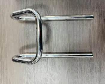 Metal car headrest pillar with high strength
