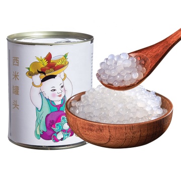 900G Factory Supply: Zutaten für Blasentee &amp; Desserts-Ready-zu-i-i-i-i-iematische weiße Sago-Samen