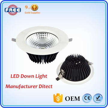10w-30w power saving cob&smd die casing aluminum led downlights housing