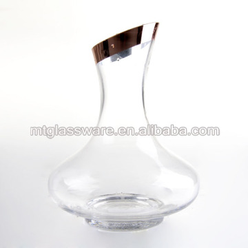 Rose gold electroplating of mouth wine decanter