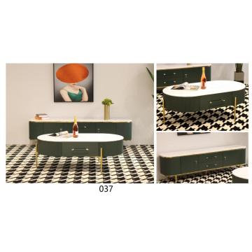 Table basse moderne de meuble de télévision de meubles de maison d&#39;or