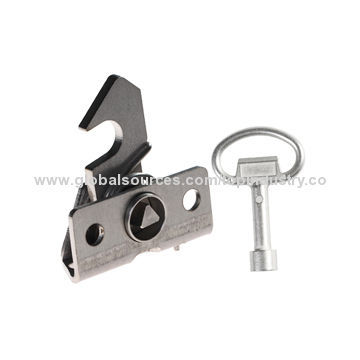 Stainless Steel Triangle Key Cabinet Lock, suitable for metro barrier doors, trains, doors, trailers