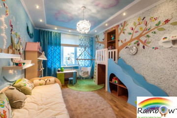 Interior Wall Decoration Materials Beautifui Environmental Protection -Rainbow Wallcovering