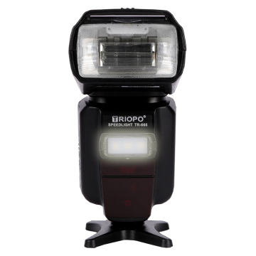 Triopo Flash Speedlight LED 860II untuk Canon 80D, 200D, 5D Mark II, Kamera DSLR 600D