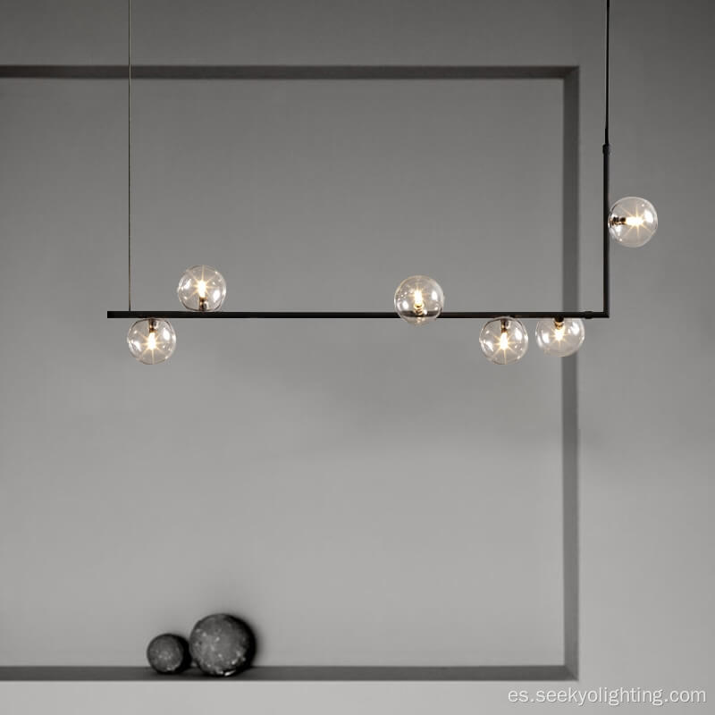 Luces colgantes de lámparas modernas en casa para sala de estar