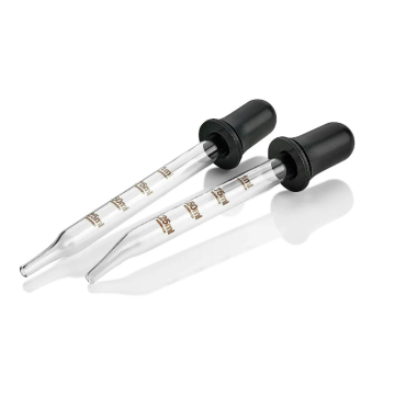 Bent Straight Tip Calibrated Glass Medicine Droppers