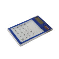 8 chiffres Calculatrice solaire de bureau transparente