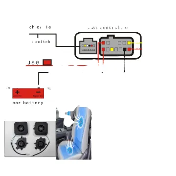 Modified Car Seat Suction Ventilation - 3 Gear New Switch