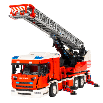 Hot Selling Mould King 17022: An Advanced Toy Experience - The APP RC Motorized Fire Engine, A Building Block Marvel for Kids